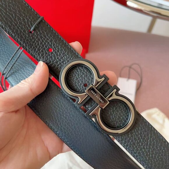 Ferragamo black cowhide belt size 32 - Picture 5 of 9